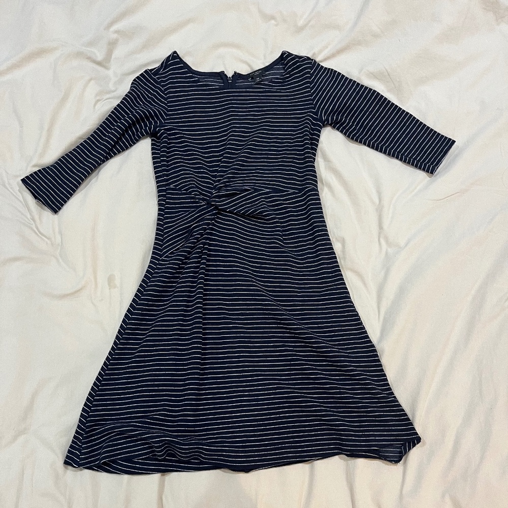 Striped Half Sleeve Dress